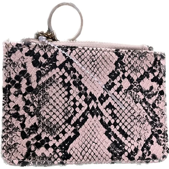 Vegan faux leather card keychain wallet by Sienna Mae NWT - Picture 2 of 4